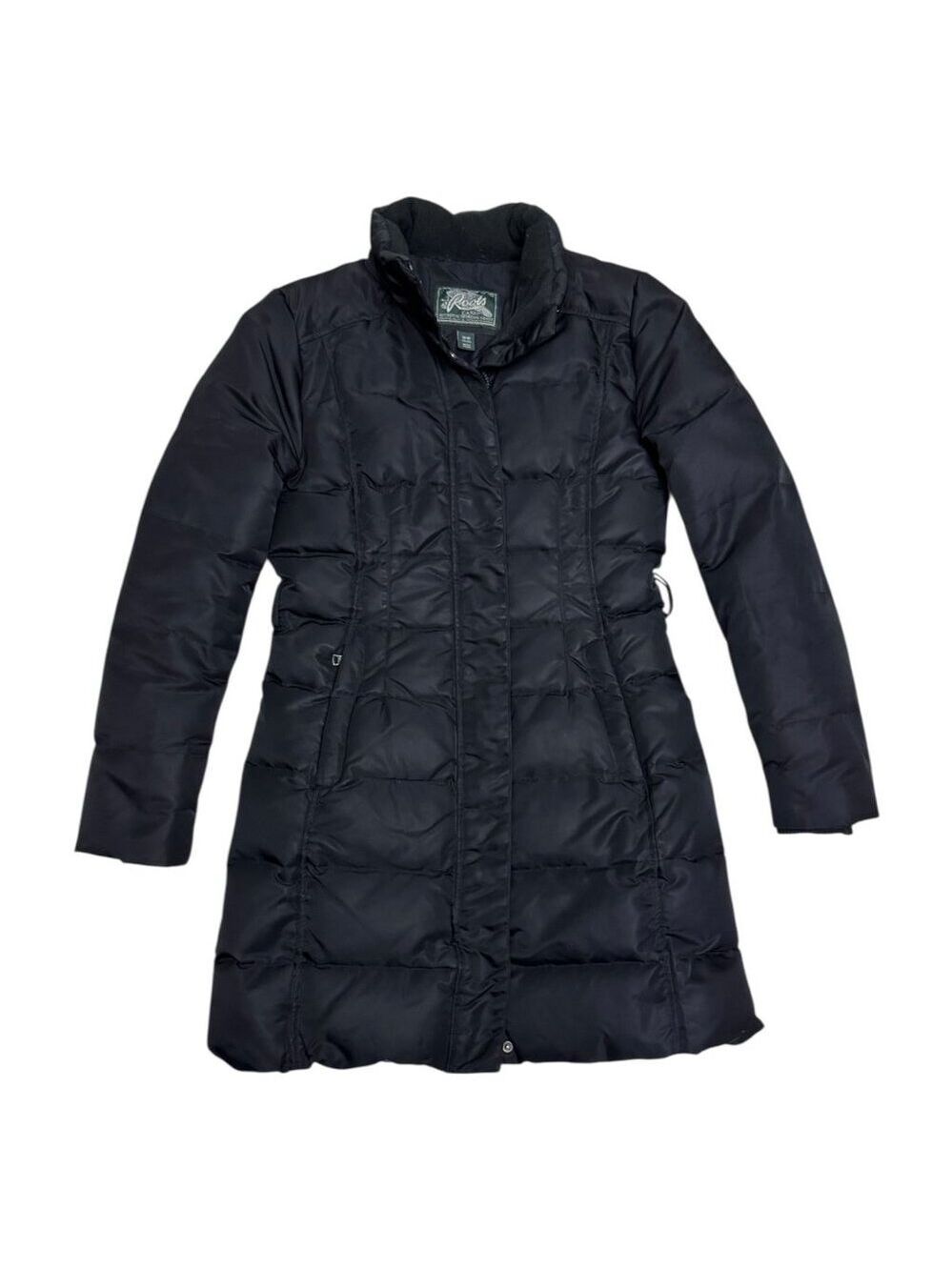 ROOTS Vintage Y2K Down Fill Winter Puffer Parka Jacket Coat Womens Medium